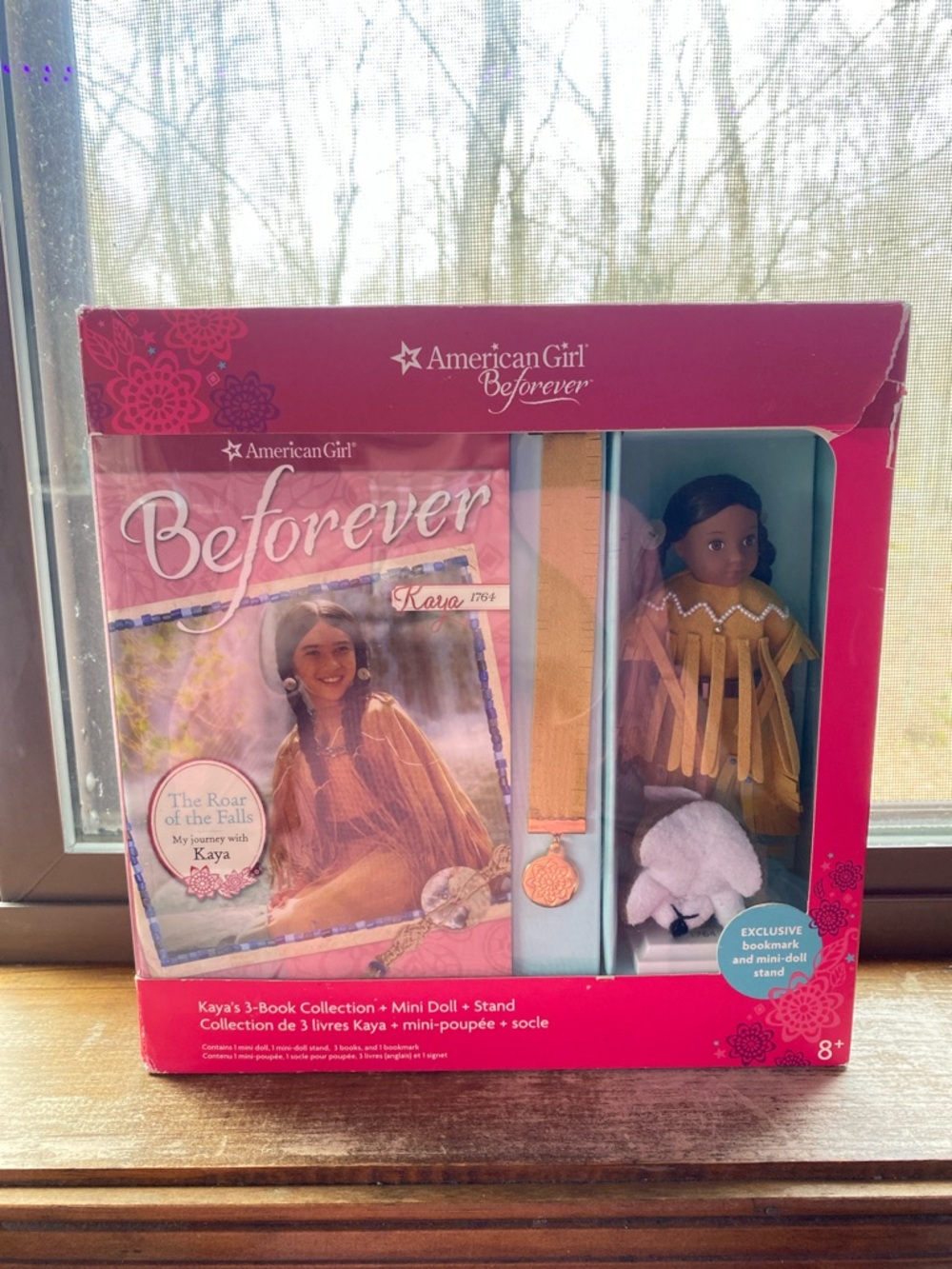 American Girl Beforever Box with Bright Pink Design (has been opened)